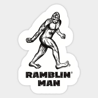 Ramblin’ Man Bigfoot Sticker